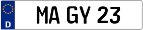 Trailer License Plate